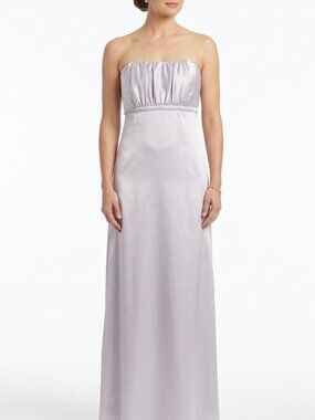 Dessy Collection "Sterling" Strapless Satin Gown NEW- Sz. 8